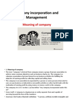 Company in Corporation and Management