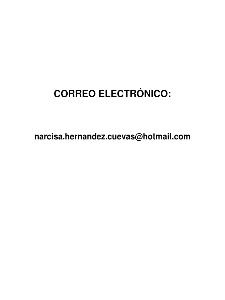 Correo Electrónico Narcisa PDF