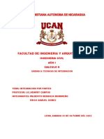 Integración por partes UCA Nicaragua