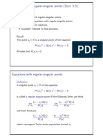 Equations With Regular-Singular Points (Sect. 5.5) .: Recall