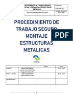 PTS-011 Procedimiento de Trabajo Seguro para Montaje y Desmontaje de Estructuras Metalicas