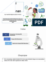 Teknologi Rekombinasi DNA (Hanifah Majlaini)