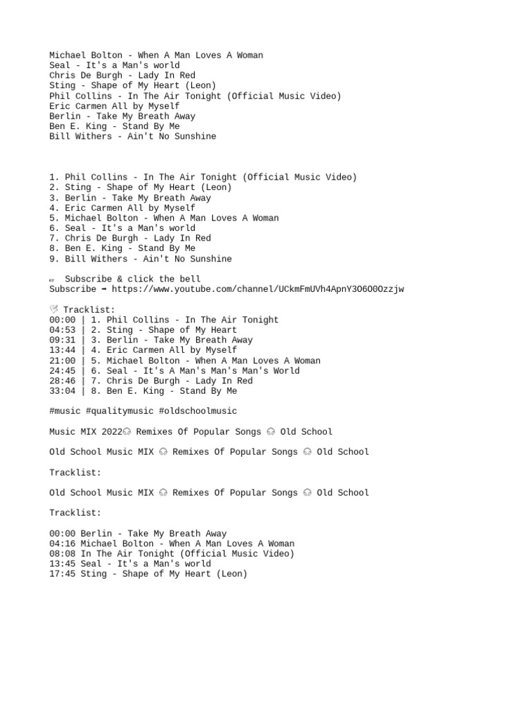 Songs | PDF