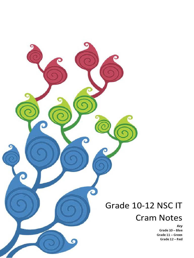 GR10-12 Delphi Cram Notes - Revision1 | PDF | Parameter (Computer ...