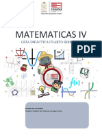 Cuarto Semestre. - Guía Didáctica Del Estudiante. - Matemáticas IV