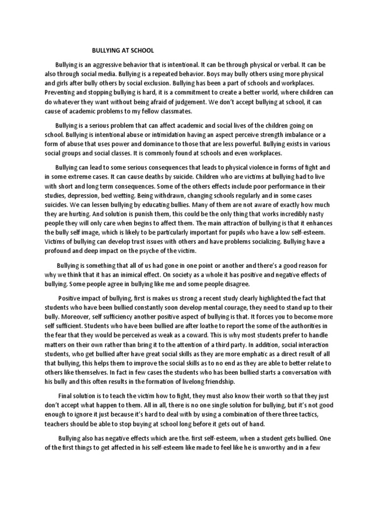 bullying-at-school-pdf-bullying-human-development