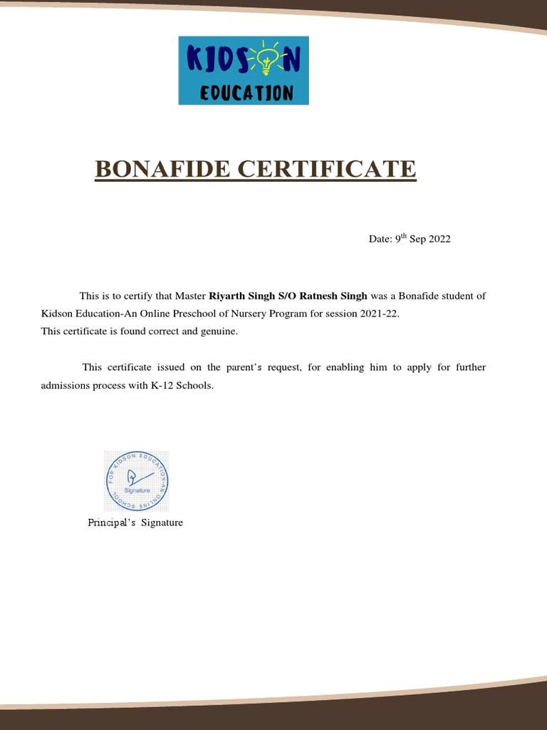 BONAFIDE CERTIFICATE MEANING IN URDU WITH EXAMPLE visual data 2