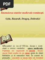 intemeierea statelor medievale romanesti