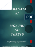 Kabanata 1 Report of Us Sa Pagbasa