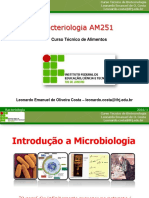 Aula 1 - Introducao e Historia Dos Micro-Organismos