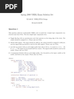 VHDL Exam, Spring 2008 Solution Set