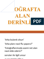 3 A Alan Derinliği Nedir