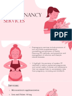 Prepregnancy Services