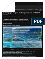 Cómo Jugar Juegos Multijugador Con PPSSPP