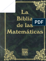 La Biblia de Las Matematicas - Carmen Chavez Reyes