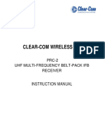 Clear Com PRC 2 Manual