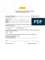 Attestation de Frist en Charge Financiere de La Formation