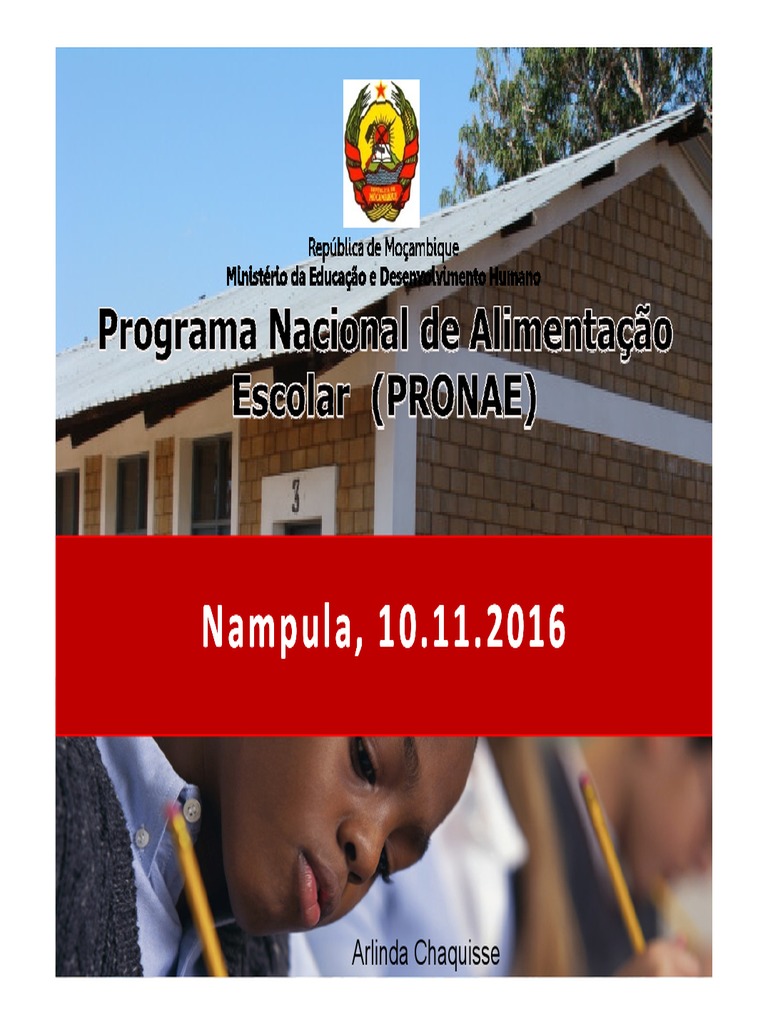 Apresentação PRONAE Arlinda Chaquisse - CNN - 2016 | PDF | Moçambique ...