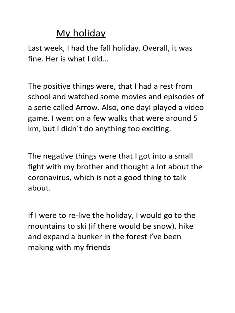 Holiday | PDF