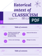 Historical Context of Classicism