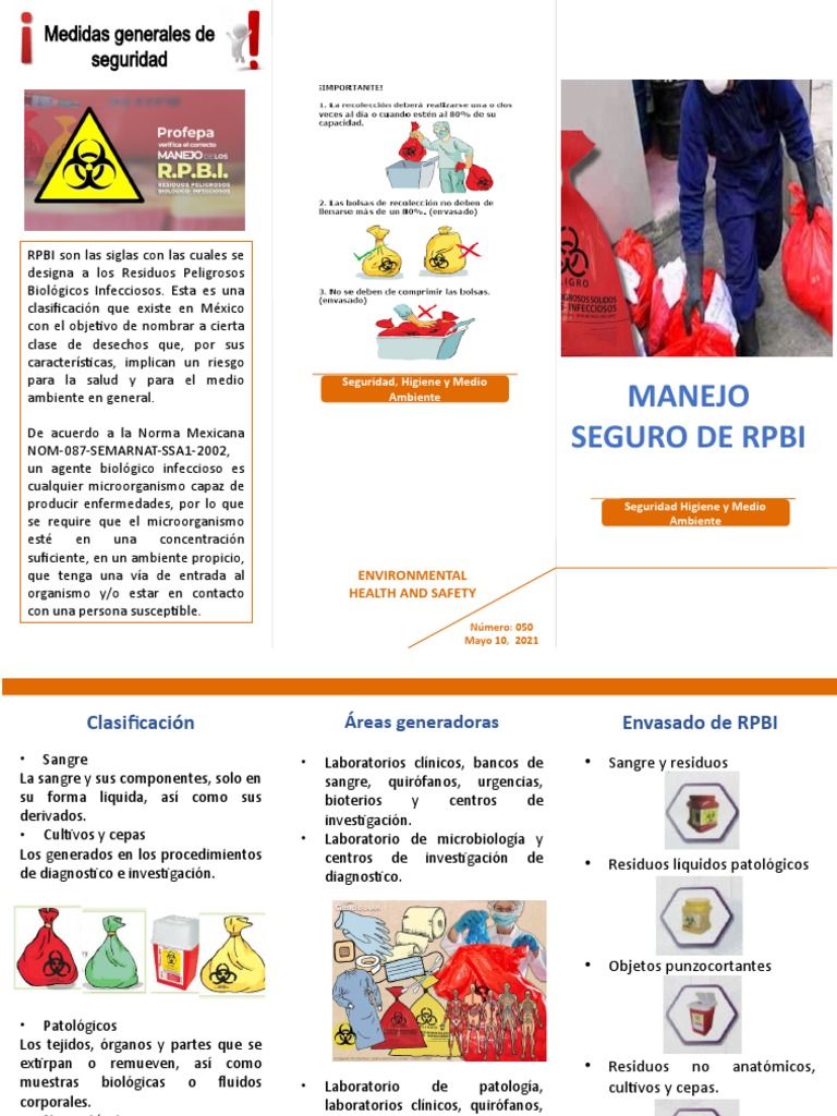 Manejo Seguro de Rpbi | Descargar gratis PDF | Laboratorios | Patología