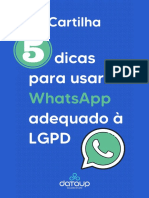 Cartilha Uso WhatsApp Adequado À LGPD