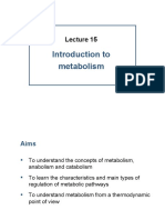 Introduction to Metabolism Lecture