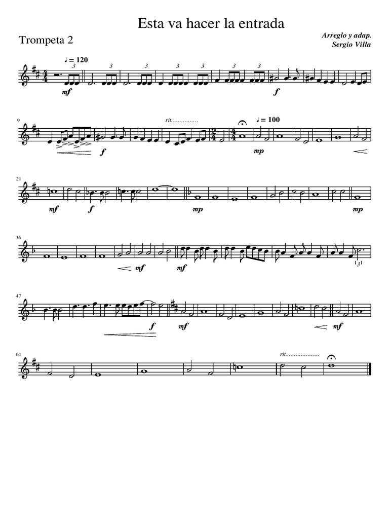 Arreglo Y Adaptación De La Trompeta 2 Pdf