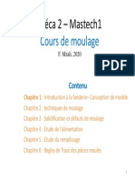 Cours de Moulage - Contenu 2020