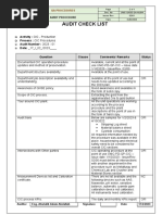 CIC Audit Checklist