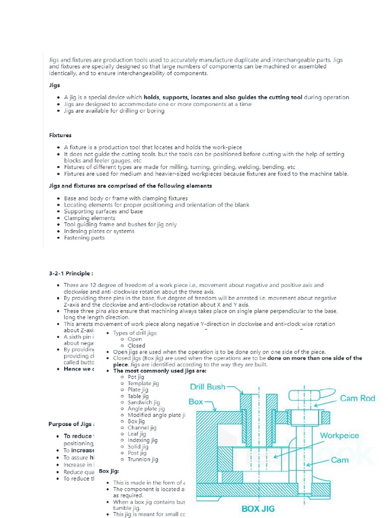 The Importance and Uses of Jigs in Manufacturing Processes PDF