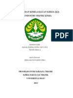 Kesehatan Dan Keselamatan Kerja (K3) Pada Industri Teknik Kimia