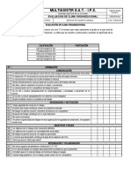 Formato Evaluación de Clima Organizacional