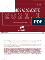 Bem-Vindos Ao Semestre 2021.1 - Alunos