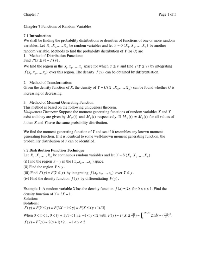 Chapter 7 pdf probability density function probability distribution
