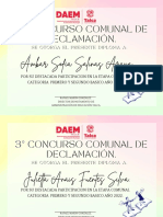Diploma Declamacion Premiacion