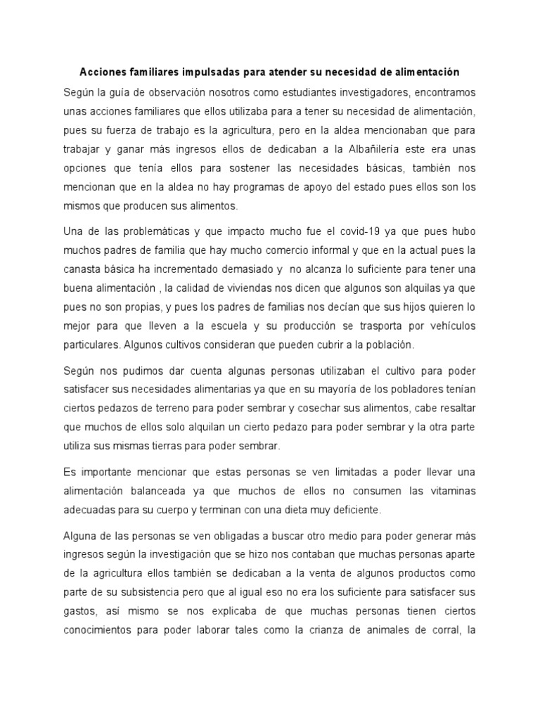 Sandra y ALVARO CAPITULO V PDF Alimentos Agricultura