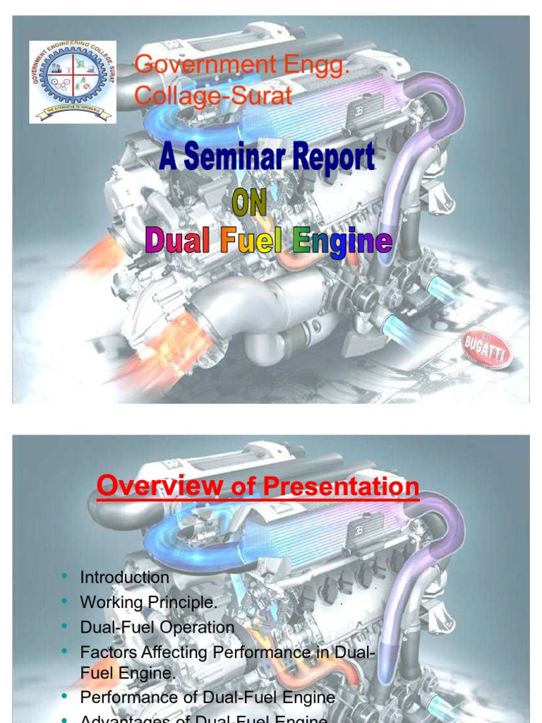 Dual Fuel Engine Overview and Principles | PDF | Internal Combustion ...
