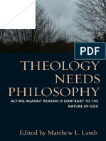 Theology Needs Philosophy by Lamb, Matthew L.