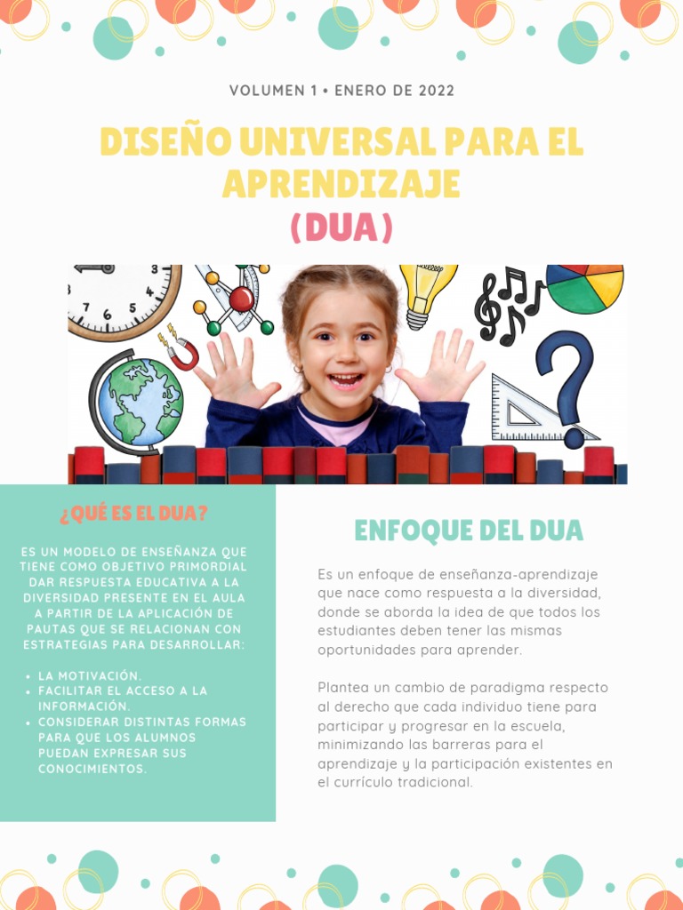 Principios del DUA en Educación Inclusiva | PDF | Aprendizaje | Salón ...
