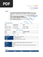 SAP Is Utilities Sample Resume 2