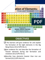PS - Lesson 2 - Part 1 - Formation of Elements