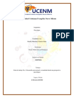 Universidad Cristianan Evangélica Nuevo Milenio: Asignatura: Psicologia