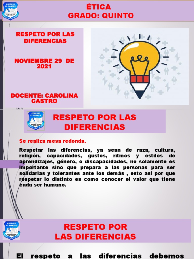 La importancia del respeto a las diferencias individuales | PDF
