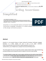 System Verilog Assertions Simplified