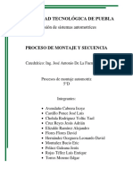 Proceso de Montaje y Secuencia