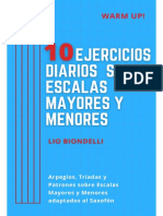 10 Ejercicios Diarios Sobre Escalas Mayores y Menores (Lio Biondelli)