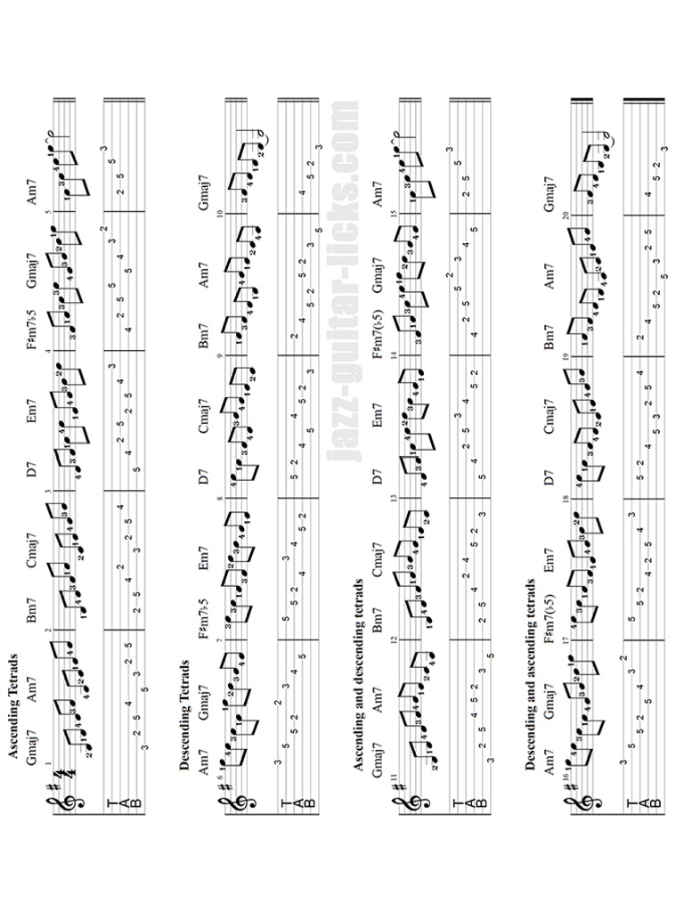 Arpeggio Practice Guitar Sheetmusic PDF