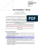 Discrete Probability I - Übung: Prof. Dr. Josef F. Bürgler I.BA - DMATH, Semesterwoche 6