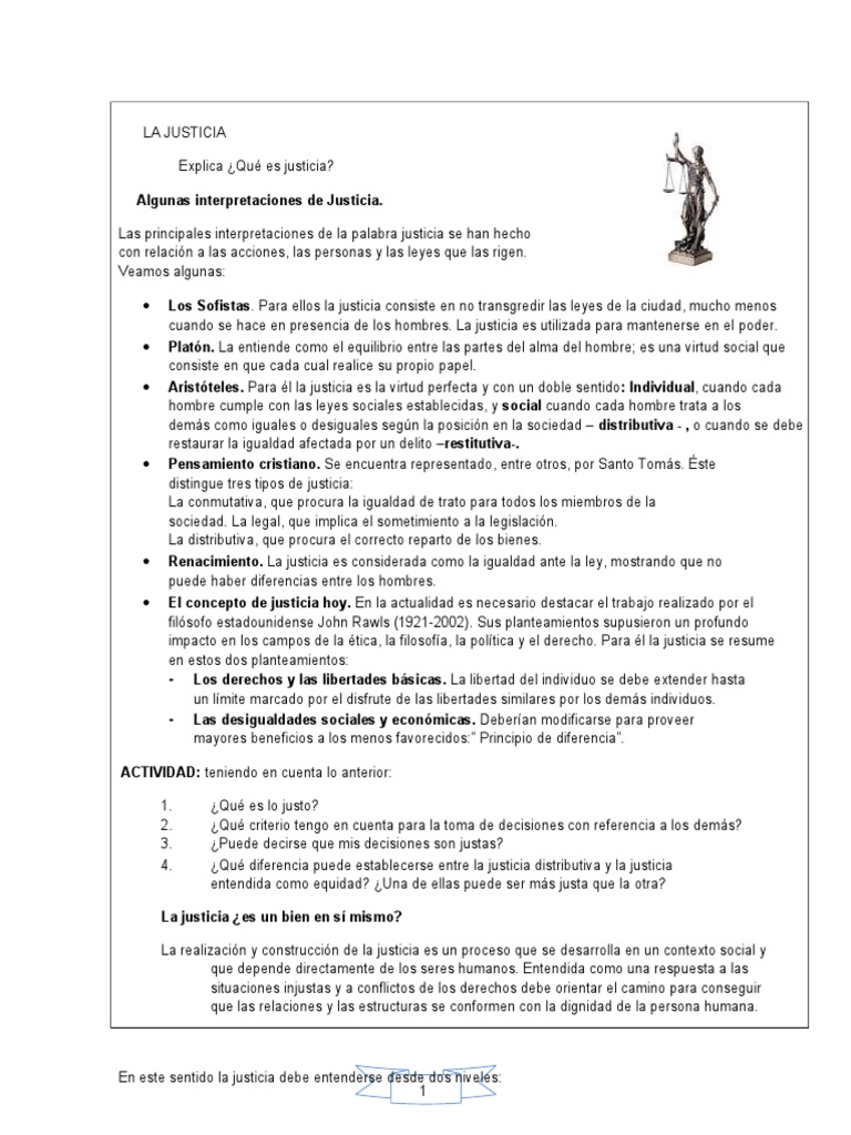 Reflexiones sobre la Justicia | PDF | Justicia | Crimen y violencia